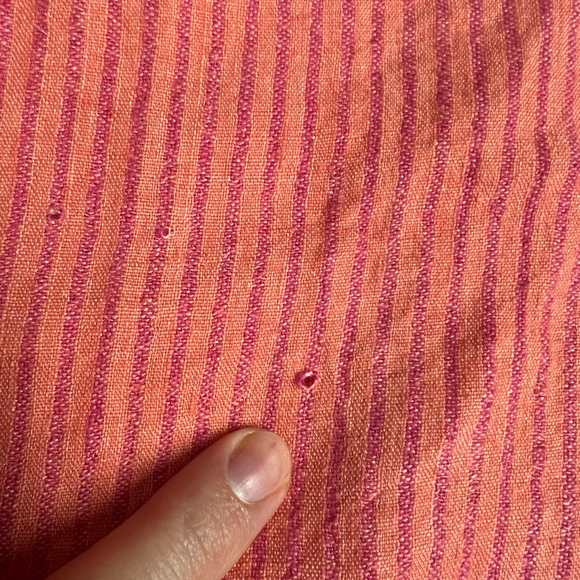 FLAX Linen Tunic Top 1G Lagenlook Oversized Organic Pink Relaxed Boho Minimalist - Picture 10 of 11